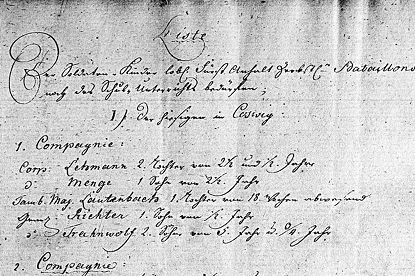 Z 91, VIII Nr. 7: Der Unterricht der Soldatenkinder in Zerbst (1769-1770). Mit Klick zum Digitalisat im Viewer gelangen. Z 91, VIII Nr. 7: Der Unterricht der Soldatenkinder in Zerbst (1769-1770). Mit Klick zum Digitalisat im Viewer gelangen.