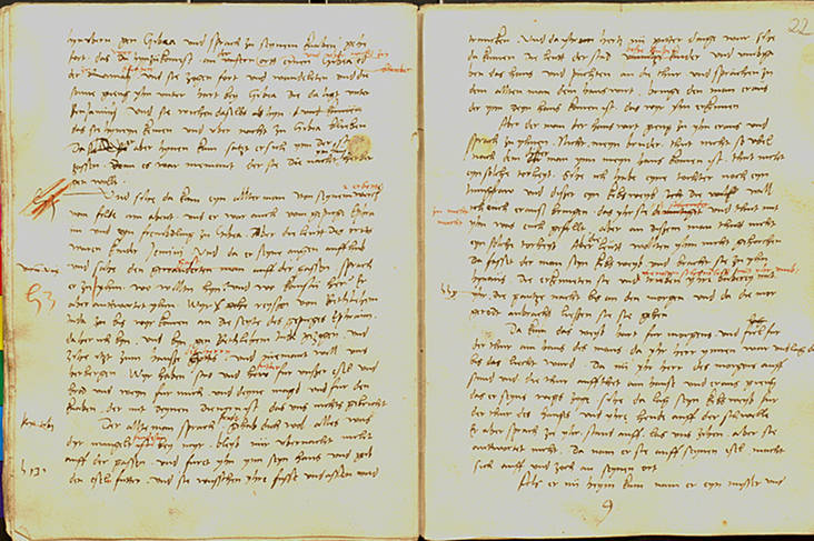 Z 8, Nr. 473: Manuskript von Luthers Übersetzung von Teilen des Alten Testaments. Mit Klick zum Digitalisat im Viewer gelangen. Abbildung Z 8, Nr. 473: Manuskript von Luthers Übersetzung von Teilen des Alten Testaments. Mit Klick zum Digitalisat im Viewer gelangen.