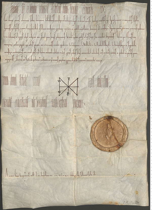 Z 1, Nr. 24: König Heinrich III. schenkt dem Kloster zu Ballenstedt Güter u.a. in Osmarsleben und Badeborn. Mit Klick zum Digitalisat im Viewer gelangen. Abbildung eines Digitalisats. Z 1, Nr. 24: König Heinrich III. schenkt dem Kloster zu Ballenstedt Güter u.a. in Osmarsleben und Badeborn. Mit Klick zum Digitalisat im Viewer gelangen.