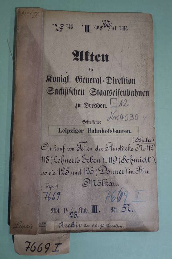 Archivtechnische Vorbereitung. Mit Klick zum Seiteninhalt gelangen.