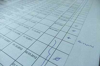 Bewertungsliste. Klicken zum Vergrößern.
