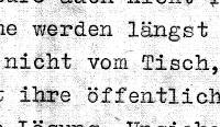 Textausschnitt aus einem Dokument mit den Worten "nicht vom Tisch"