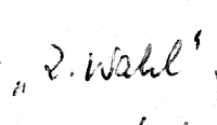 Textausschnitt aus handschriftlichem Dokument mit den Worten "2. Wahl"
