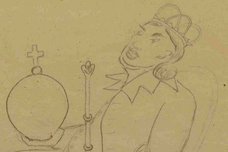Satirische Karikatur aus dem Revolutionsjahr 1848 (LASA, E 193, Nr. 7). Mit Klick zur vollständigen Meldung gelangen.