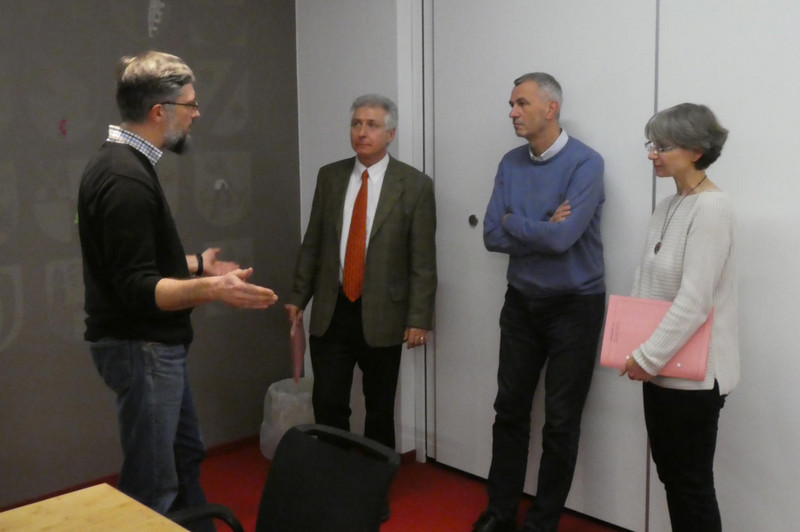 Workshop-Teilnehmer im Pausengespräch