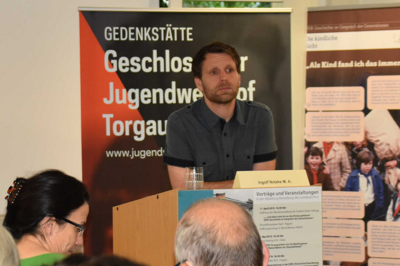 Ingolf Notzke M.A während der Diskussion