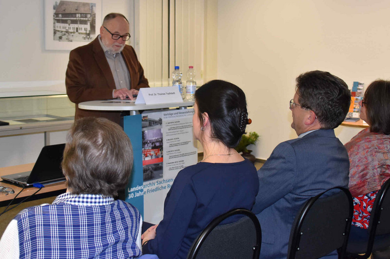 Prof. Dr. Thomas Topfstedt während des Vortrags.